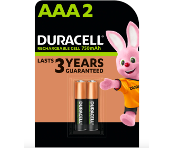 DURACELL AAA RECHARGEABLE BATTERY CELL 750MAH